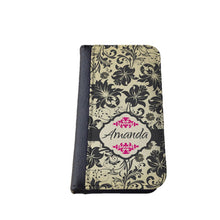 Victorian floral pattern Galaxy S4 case personalized custom Damask phone wallet Samsung Galaxy iPhone 5 iPhone 4s case Galaxy S3 Galaxy S4