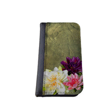 Lotus flower iPhone wallet case floral phone case beautiful Samsung Galaxy S6 Edge case iPhone SE iPhone 5 5C 6 plus vintage look Galaxy S5