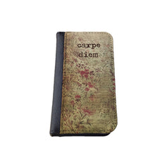 carpe diem Shabby Chic floral vintage Galaxy S4 case Samsung Galaxy Note 4 cover iPhone wallet case iPhone 5C iPhone  6 case seize the day