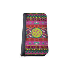 Aztec ihone 7 case with monogram-colorful hot pink neon colors phone wallet case Samsung Galaxy S6 caes iPhone 5 wallet case iPhone 6s case