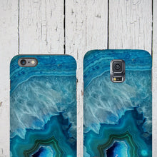 Agate stone iPhone 8 Case blue agate crystal iPhone 7 iPhone 6s Gemstone Mineral iPhone x Samsung Galaxy Note 8 Galaxy S7 Samsung Galaxy S9