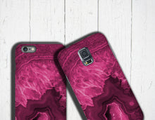 Agate stone iPhone 8 Case magenta crystal iPhone 7 Case Gemstone iPhone Case Samsung LG G7 Galaxy Note 8 Galaxy S8 iPhone SE iPhone 7