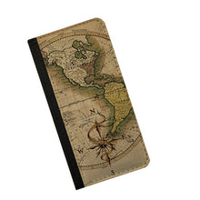 Gift for men Map of America Continent iPhone 6s case Samsung Galaxy Note 3 wallet iPhone 6 plus Samsung Galaxy S6 Galaxy S5 plus flip case