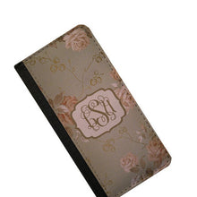 Monogrammed Romantic Roses Galaxy S4 iPhone 6 wallet Galaxy Note 4 case Samsung Note 3 iPhone 6s plus iPhone 5c  Samsung Galaxy S5 Galaxy S7