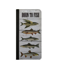 Men phone wallet case Born To Fish Galaxy S4 iPhone 4s Galaxy S5 iPhone 5c iPhone 6s wallet case iPhone 6 Plus Samsung Galaxy S6 fishing