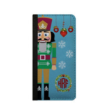 Nutcracker Christmas monogram iPhone 6s wallet case iPhone 6 Plus Samsung Galaxy S4 Note 4 iPhone 6 iPhone 5c Samsung Galaxy S6 Galaxy S5