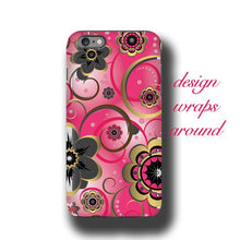 Colorful floral pattern phone case Samsung Galaxy S7 case iPhone 5 case iPhone 6s case iPhone 8 case Galaxy Note 8 case gold pink flowers