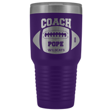 Football Coach Pope Wildcats 30oz