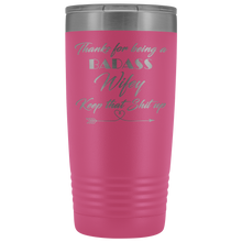 Badass Wifey 20oz Travel Mug