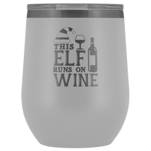 This elf runs on wine wine tumbler