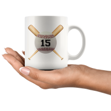 Custom Baseball Mug with number 11oz