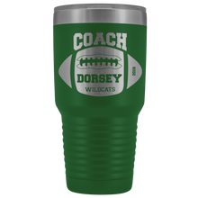 Football Coach Dorsey Wildcats 30oz