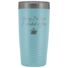 Sorry I’m late I needed coffee