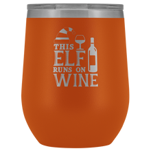 This elf runs on wine wine tumbler