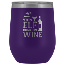This elf runs on wine wine tumbler