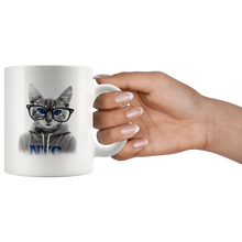Cool cat with glasses 11oz mug