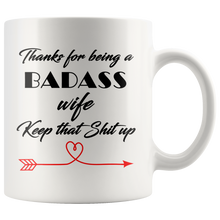 Badass wife 11 oz coffee mug