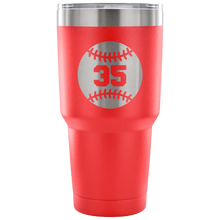 Baseball 30oz Tumbler with custom number