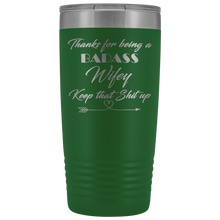 Badass Wifey 20oz Travel Mug