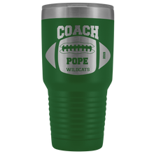 Football Coach Pope Wildcats 30oz