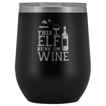 This elf runs on wine wine tumbler